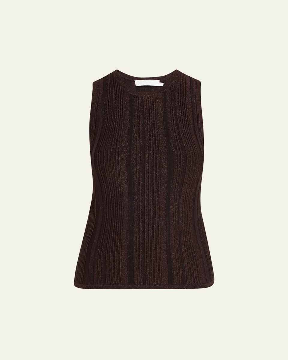 Lucky Metallic Racer Tank Top